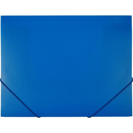 Папка на резинках Attache А4 пластиковая синяя (0.6 мм, до 200 листов)