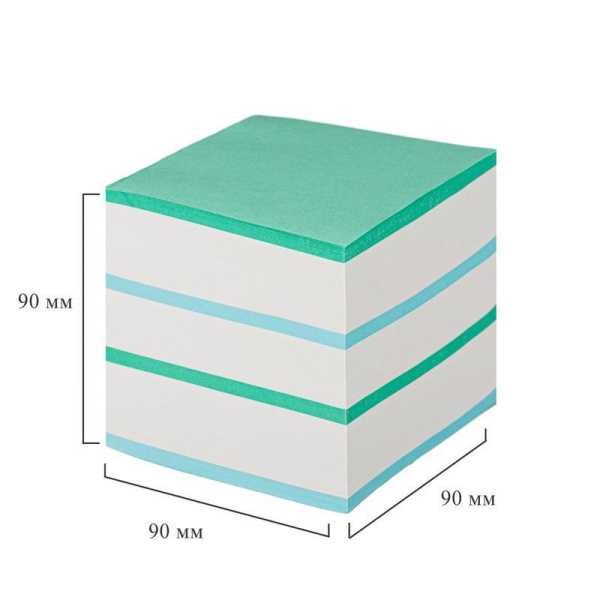 Блок для записей Attache 90x90x90 мм разноцветный (плотность 65 г/кв.м)