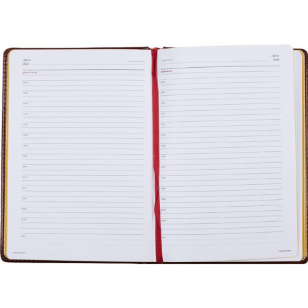 Ежедневник недатированный Attache Sidney Nebraska искусственная кожа А5  136 листов коричневый (золотистый обрез, 145x205 мм)