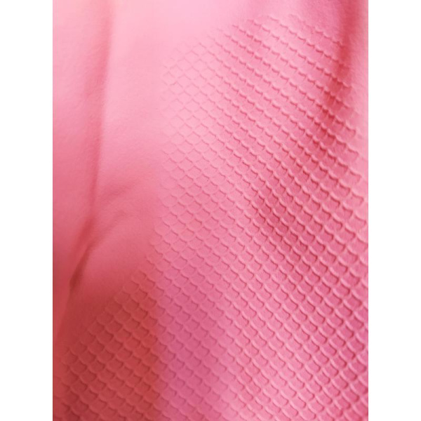 Перчатки латексные Unibob с хлопковым напылением розовые (размер 8, М, 67472)