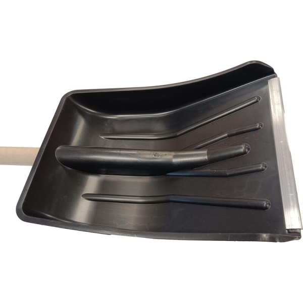 Лопата для уборки снега автомобильная ковш пластиковый (28x36.5 см) с  черенком