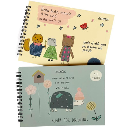 Альбом для рисования Kroyter Аnimals А5 40 листов