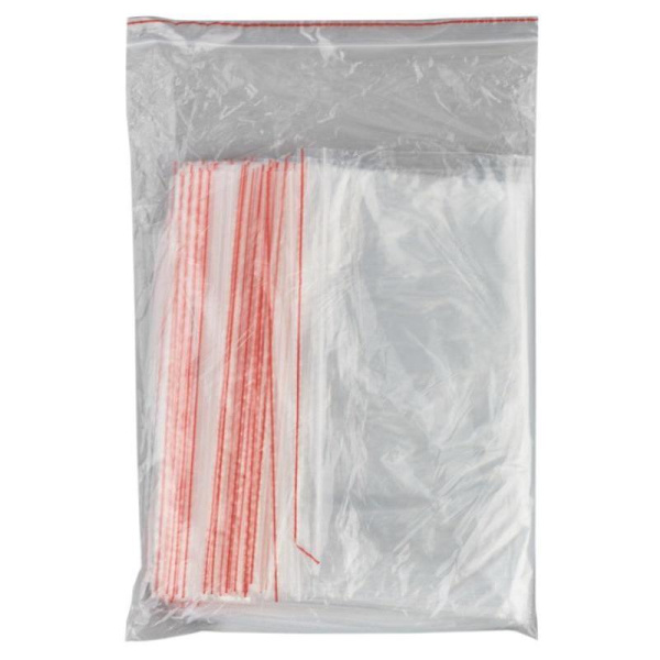 Пакет с замком Zip-Lock 25x35 см 35 мкм (100 штук в упаковке)