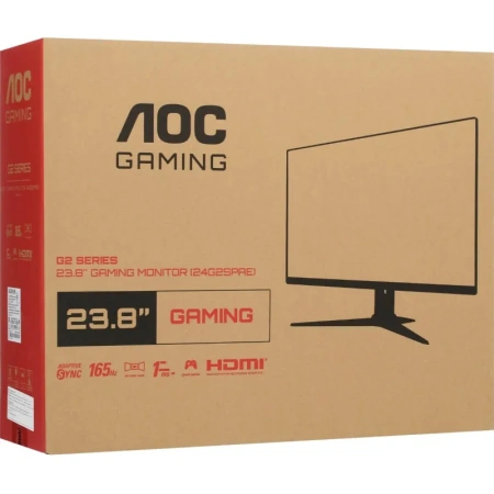 Монитор 23.8'' AOC 24G2SPAE/BK чёрный/красный