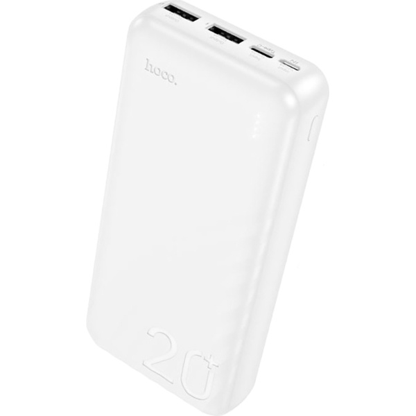 Внешний аккумулятор (power bank) Hoco J123A Element 20000 мАч белый  (J123A ELEMENT WHITE)