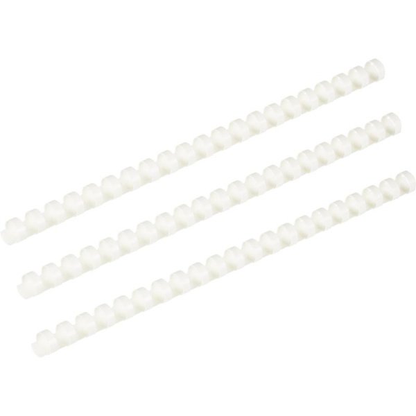 Пружины для переплета пластиковые 14 мм белые (100 штук в упаковке)