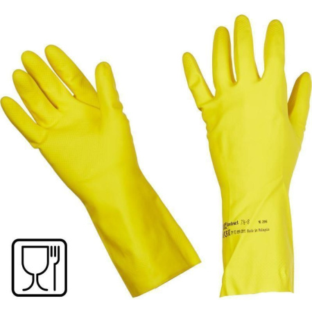 Перчатки латексные Vileda Professional Контракт желтые (размер 9.5-10, XL, артикул производителя 102588)