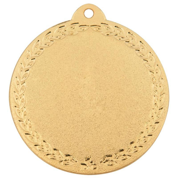 Медаль призовая 1 место 45 мм золотистая