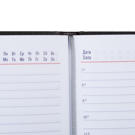Ежедневник недатированный Attache Сиам искусственная кожа А5 176 листов серый (143x210 мм)