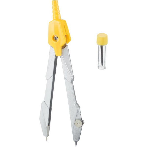 Готовальня Attache BF-BX1 2 предмета (в пластиковом пенале с  европодвесом, желтый)