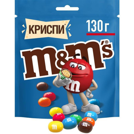 Драже M&M`s  Криспи с шоколадом 130 г