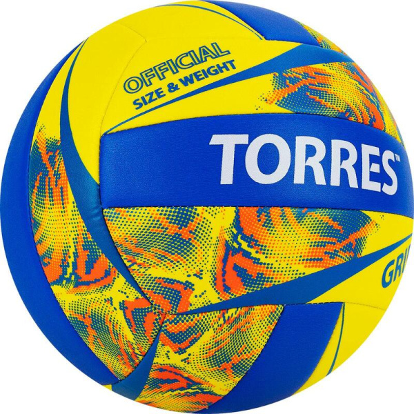 Мяч волейбольный Torres Grip Y №5 разноцветный