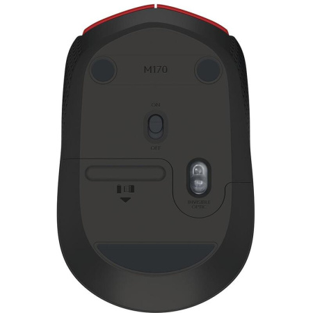 Мышь беспроводная Logitech M170 красная (910-004648)