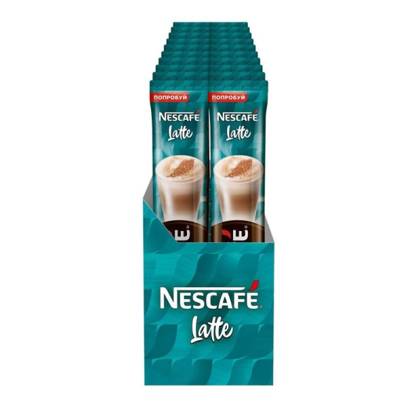 Кофе порционный растворимый Nescafe Classic Latte 18 пакетиков по 18 г