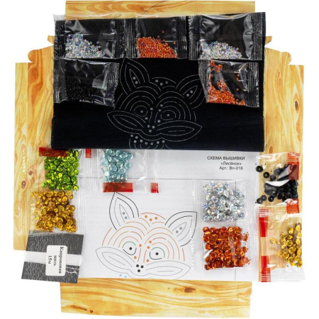 Набор для вышивания Lori пайетками Лисенок