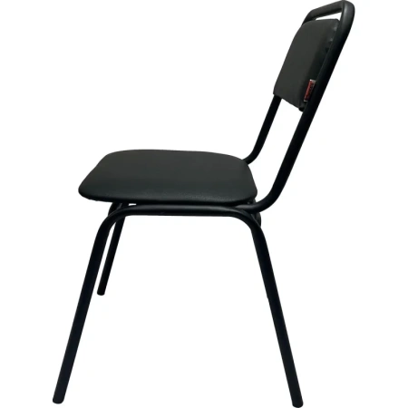 Стул офисный Easy Chair РС42 чёрный (экокожа, металл)