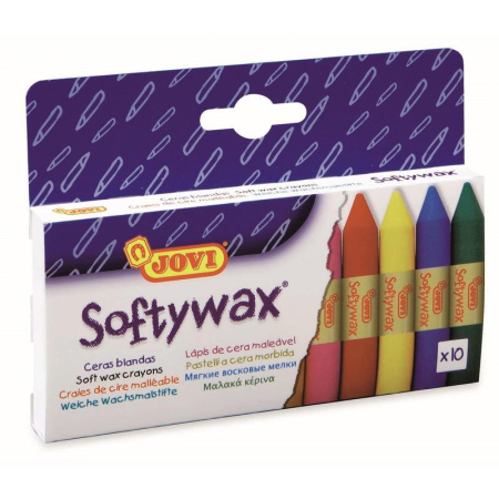 Мелки восковые Jovi круглые 10 цветов Мелки восковые Jovi круглые 10 цветов