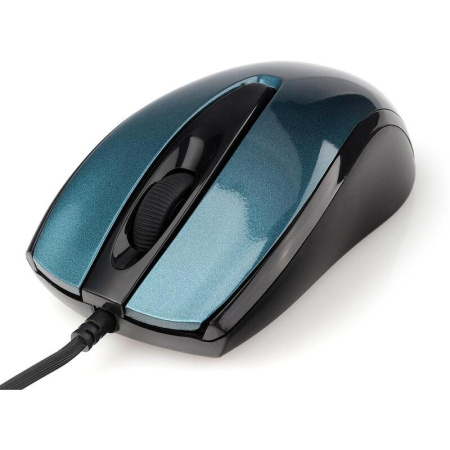 Мышь проводная Gembird MOP-405-B голубая