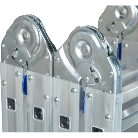 Лестница-трансформер Комус алюминиевая четырехсекционная 4х3 ступени