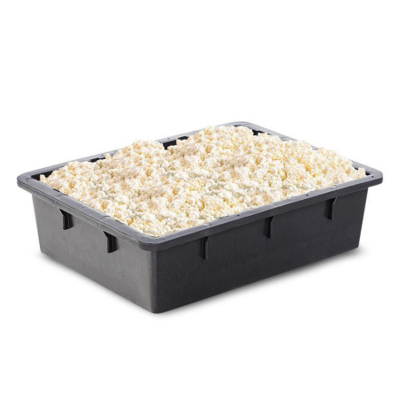 Ящик (лоток) сырково-творожный из ПНД 532x400x141 мм черный