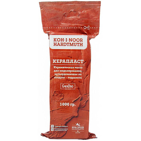 Масса для моделирования Koh-I-Noor Керапласт терракотовая 1 кг