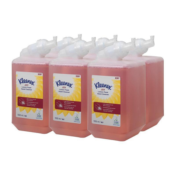 Картридж с мылом-пеной KIMBERLY-CLARK Joy Luxury 6387 1 л (6 штук в  упаковке)
