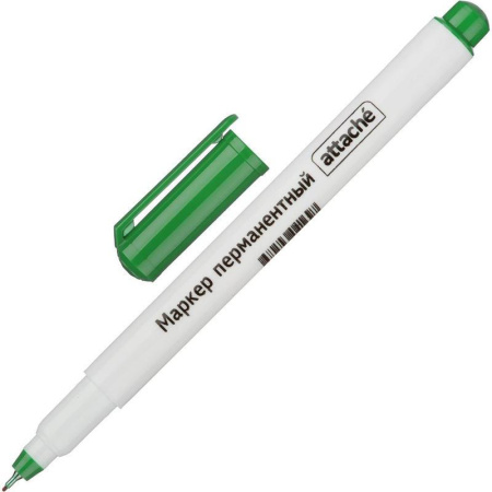 Маркер перманентный Attache зеленый (толщина линии 0.5 мм)