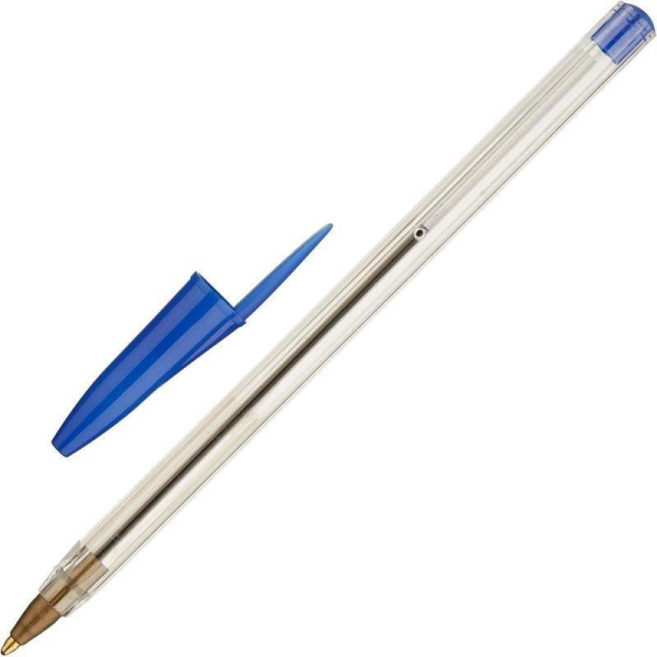 Ручка шариковая синяя (толщина линии 1 мм)