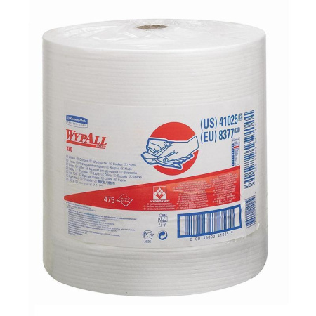 Салфетки хозяйственные в рулоне Kimberly Clark Wypall x80 нетканое полотно 34x31.5 см 475 листов в рулоне Салфетки хозяйственные в рулоне Kimberly Clark Wypall x80 нетканое полотно 34x31.5 см 475 листов в рулоне