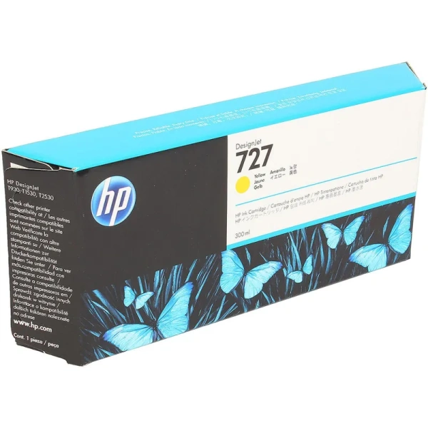 Картридж струйный HP 727 F9J78A желтый оригинальный повышенной емкости