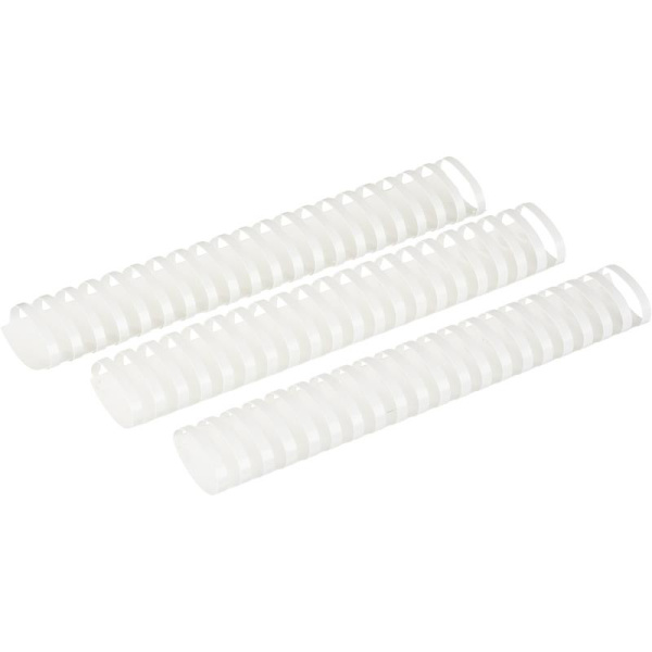Пружины для переплета пластиковые 45 мм белые (50 штук в упаковке)