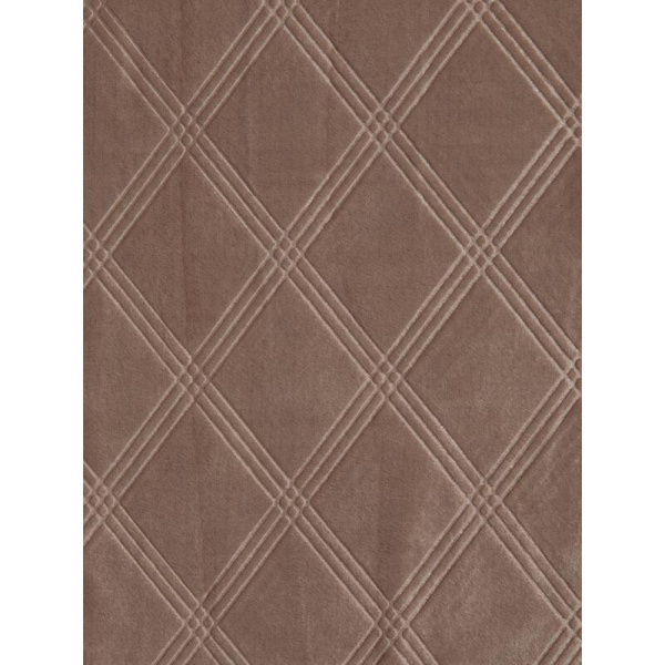 Плед Texrepublic Elite Клетка фланель 200x220 см коричневый