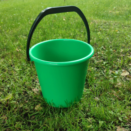 Ведро ударопрочное 10 л пластик зеленое
