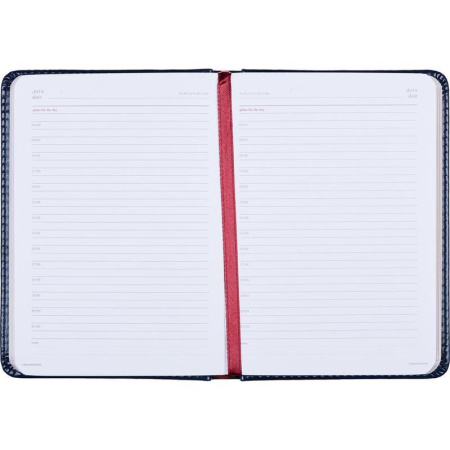 Ежедневник недатированный Attache Sidney Nebraska искусственная кожа A6+  136 листов синий (110х155 мм)