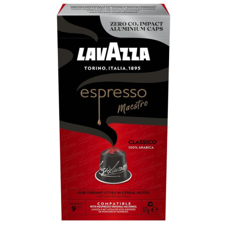 Кофе в капсулах для кофемашин Lavazza Nespresso Espresso Classico  жареный молотый (10 штук в упаковке)