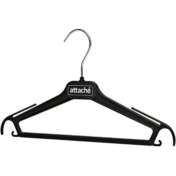 Вешалка-плечики для легкой одежды Attache СД01 черная (размер 42-44)