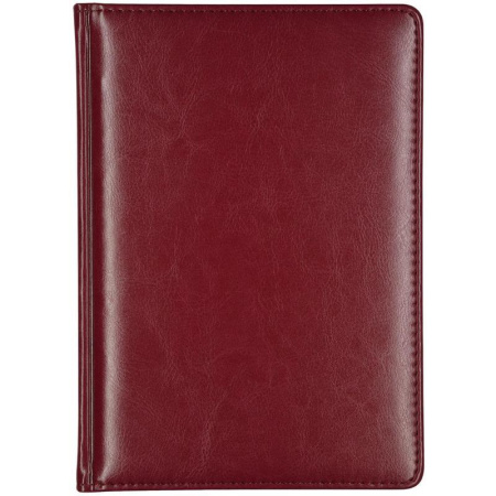 Ежедневник недатированный Attache Sidney Nebraska искусственная кожа А5  136 листов бордовый (золотистый обрез, 145x205 мм)