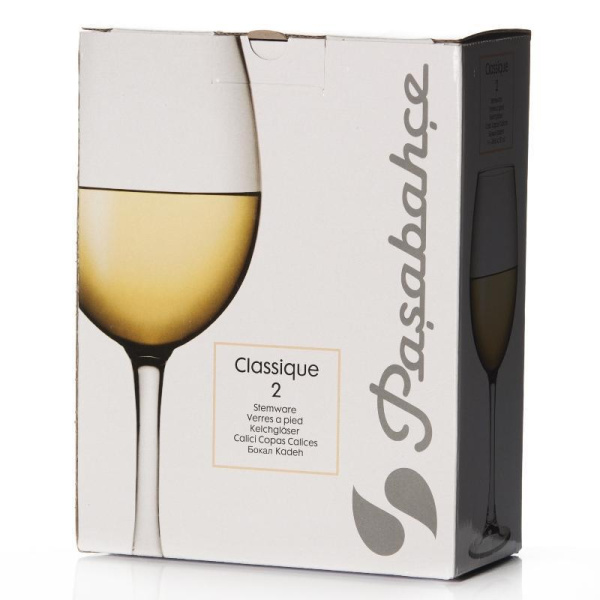 Набор бокалов для вина Pasabahce Классик стеклянные 360 мл (2 штуки в  упаковке)