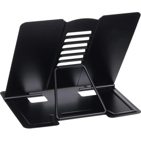 Подставка для книг Комус Класс черная, металл 19x15,5x20см,7 настроек