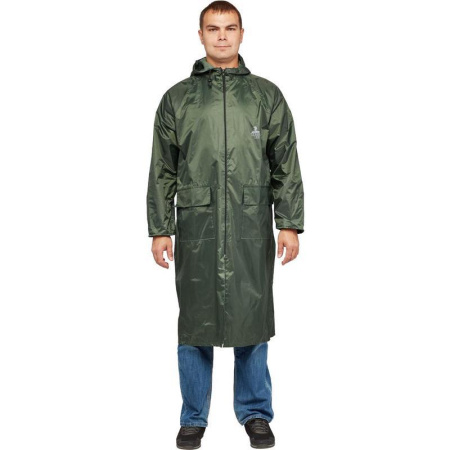 Плащ влагозащитный Тайфун зеленый (размер 52-54, рост 182-188)