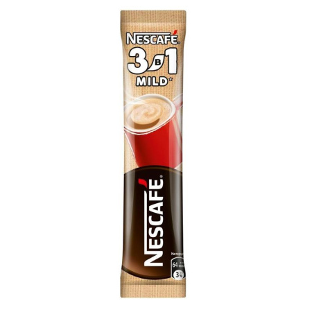 Кофе порционный растворимый Nescafe 3 в 1 Mild 20 пакетиков по 14.5 г