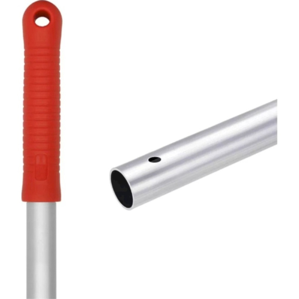 Рукоятка со сквозным отверстием Luscan Professional алюминий/пластик 140  см красная