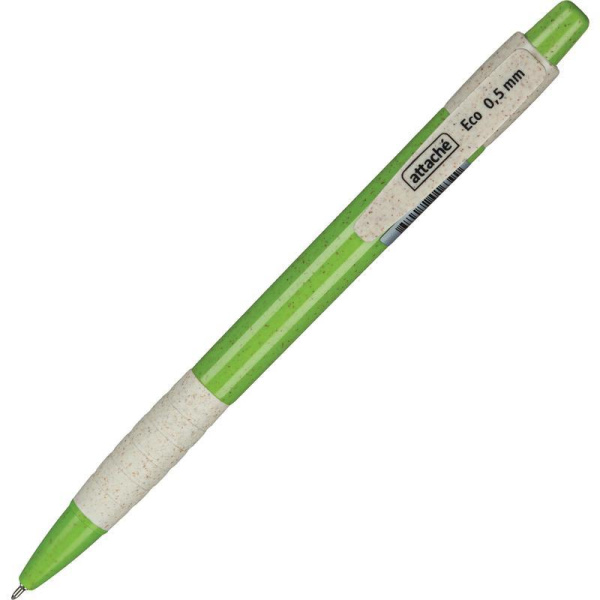 Ручка шариковая автоматическая Attache Eco синяя (толщина линии 0.5 мм)