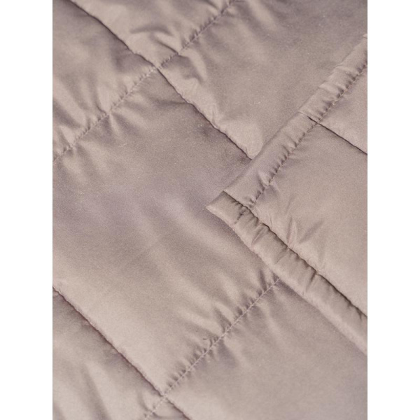 Одеяло KyuAr 150х200 см лебяжий пух/микрофибра стеганое (бежевое)