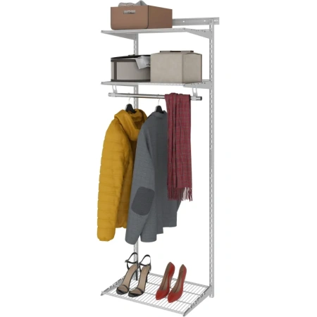 Комплект гардеробной cистемы Практик Home Basic G60 (белый)