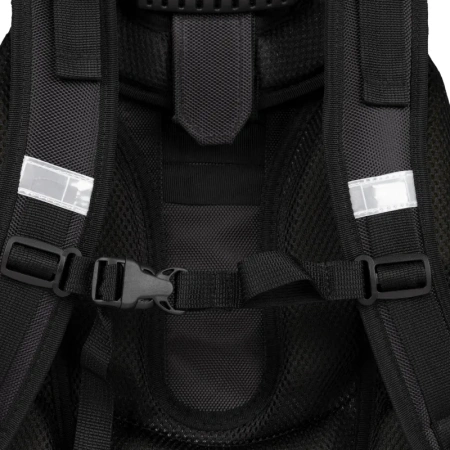 Ранец Комус Класс Basic Медвежонок анатомический чёрный с двумя  отделениями