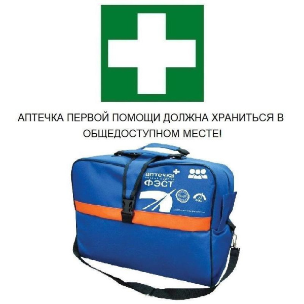 Аптечка первой помощи при ДТП сотрудникам ГИБДД ФЭСТ (сумка текстильная)