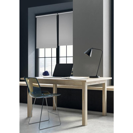 Рулонная штора Blackout полиэстер серая (40х170 см)