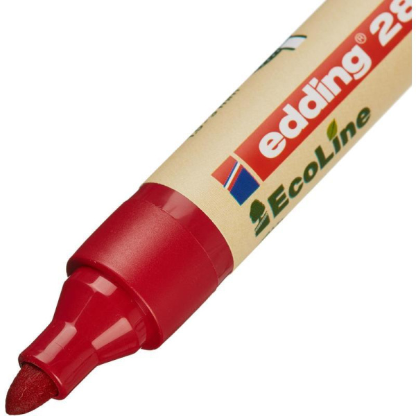 Набор маркеров для белых досок Edding 28 EcoLine 4 цвета (толщина линии  1.5-3 мм, 4 штуки в упаковке)