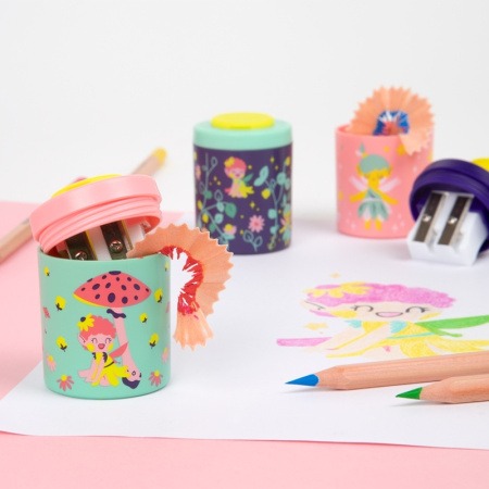 Точилка для карандашей Milan Fairy tale с контейнером пластиковая Точилка для карандашей Milan Fairy tale с контейнером пластиковая
